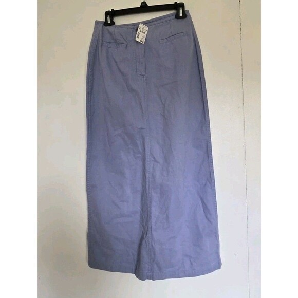 Christopher & Banks Dresses & Skirts - VTG Christopher & Banks Skirt Womens 6 Y2K Blue Modest Maxi Teacher Office Long